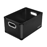 ANNDORA Storage Box Black - ALUMÍNIUM KOZMETIKAI TÁROLÓ 36x24x18,5 cm