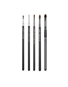 JESSUP 5 pcs Brush Pro Set Black/Silver T325 - PROFESSZIONÁLIS AJAKFESTŐ ECSETKÉSZLET